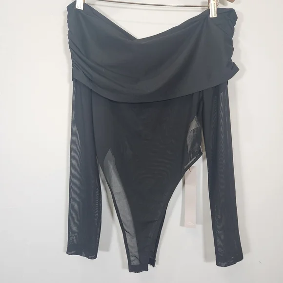 Missguided+ Black Off-Shoulder Bodysuit - Picture 9 of 9